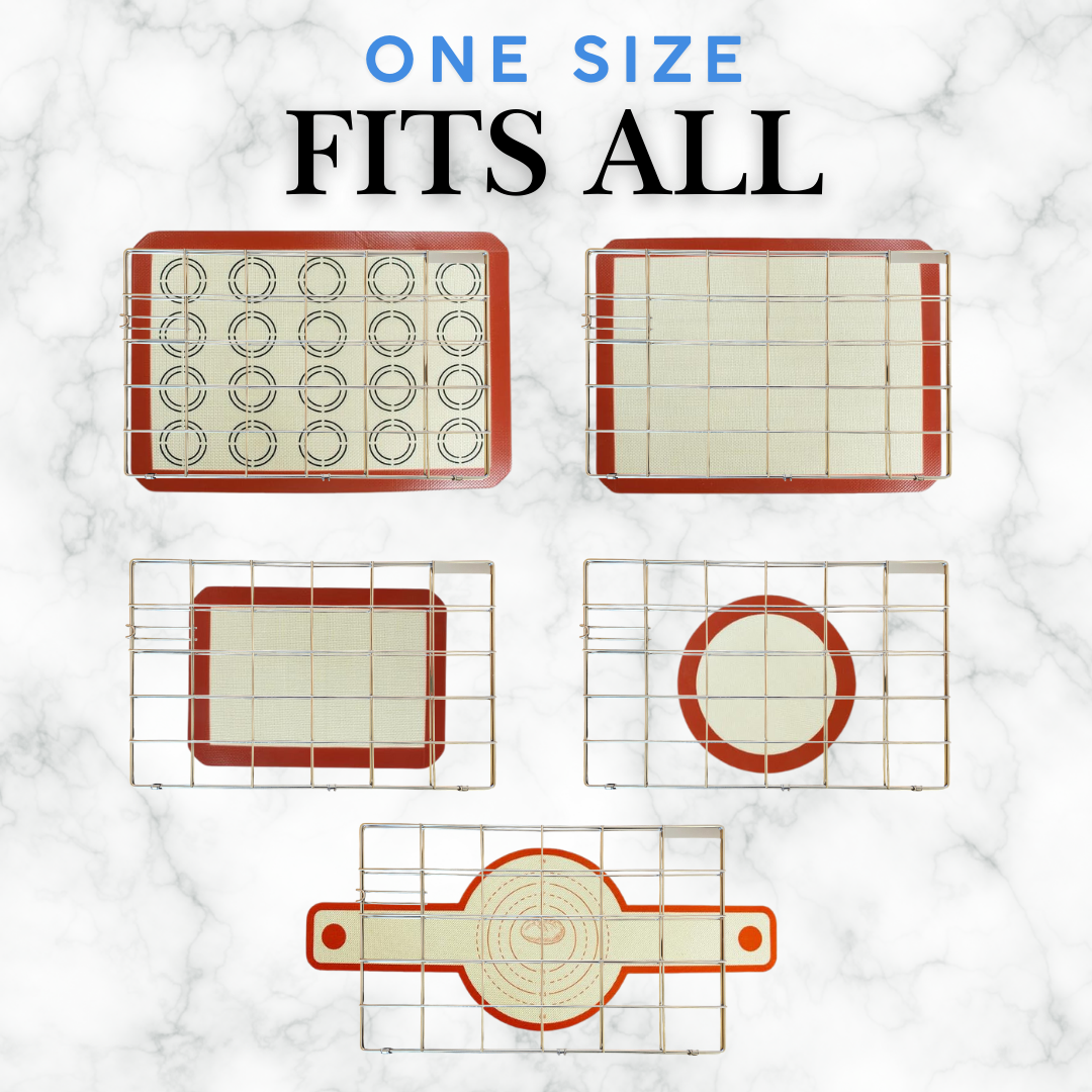 SilSpa - Silicone Baking Mat Dishwasher Caddy (Money-back satisfaction guarantee)