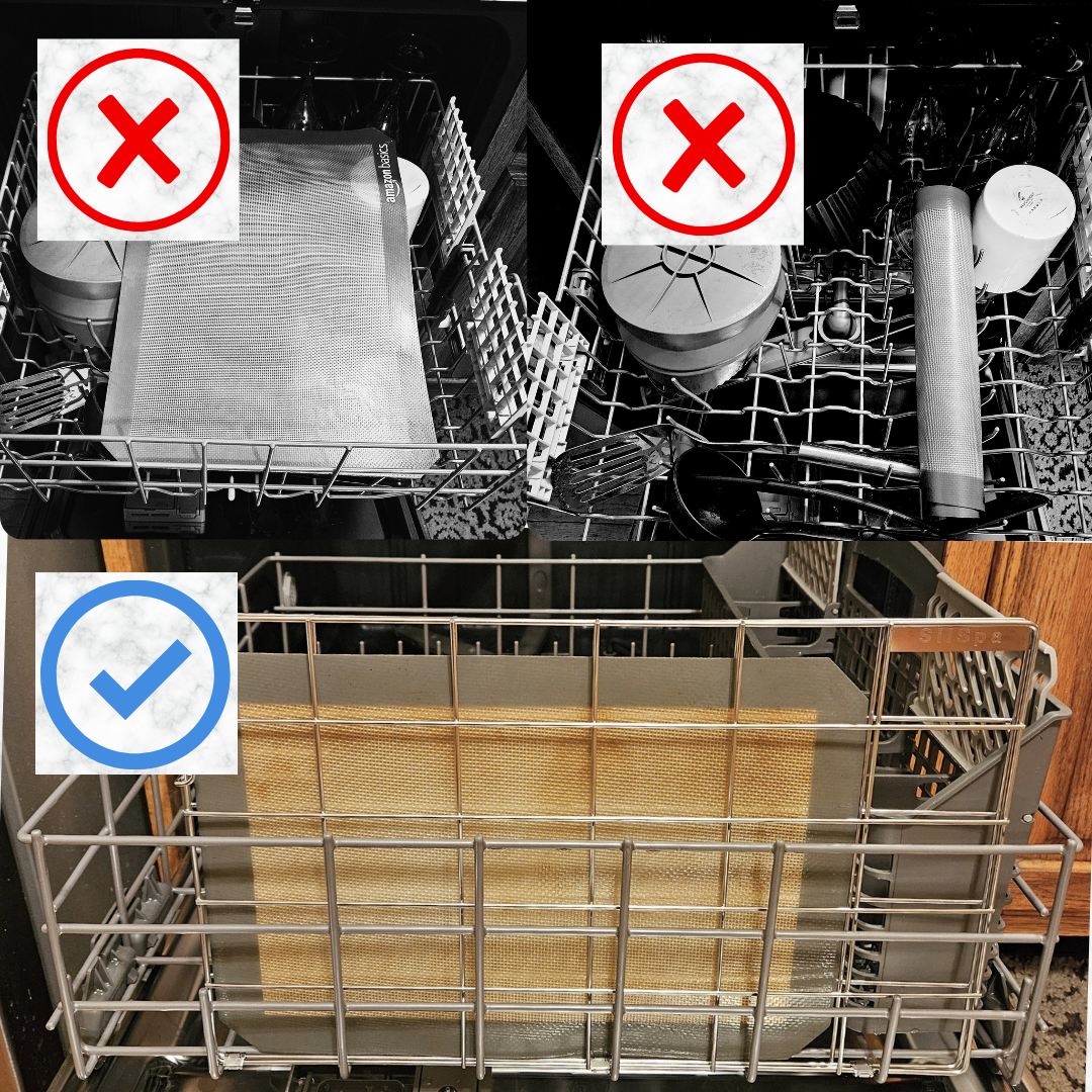 SilSpa - Silicone Baking Mat Dishwasher Caddy (Money-back satisfaction guarantee)