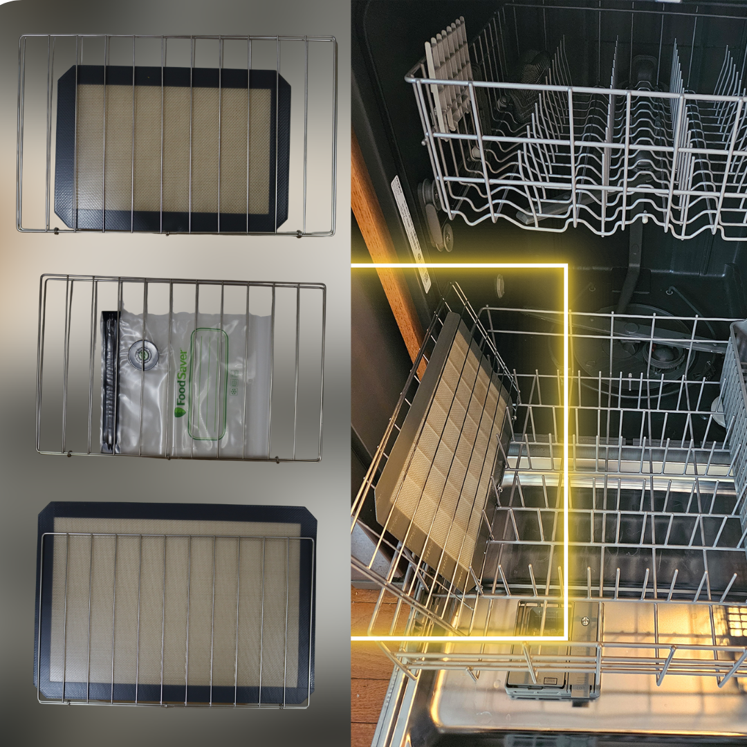 SilSpa Silicone Baking Mat Dishwasher Cage